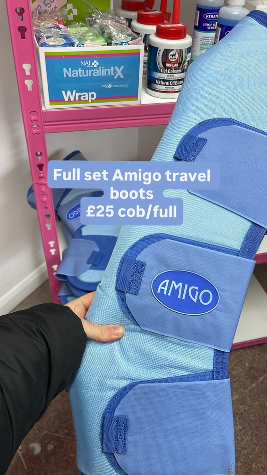 Amino Blue Travel Boots Set
