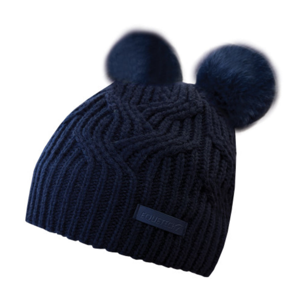 Equetech Vortex Double Pom Recycled Waterproof Knit Hat